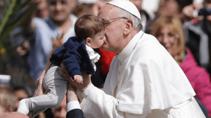 Francis with child