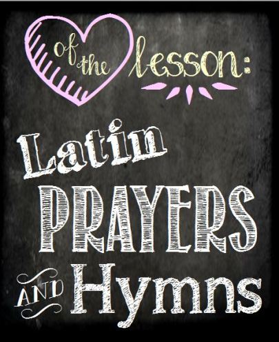 Latin prayers