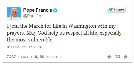 Please pray for those at the March for Life in DC today!