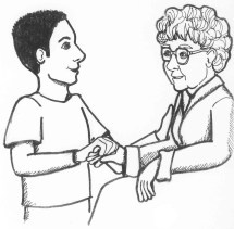 Visiting nursing home - Tina