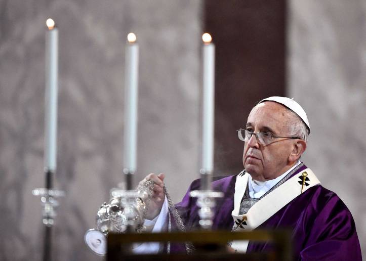 ITALY-VATICAN-POPE-MASS-ASH-WEDNESDAY