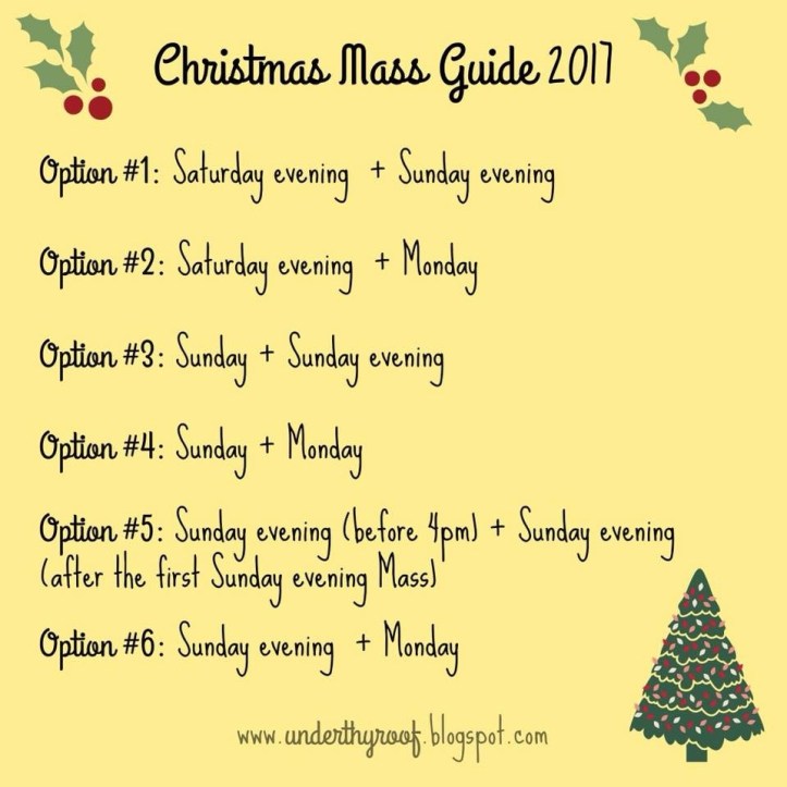 Christmas Masses 2017