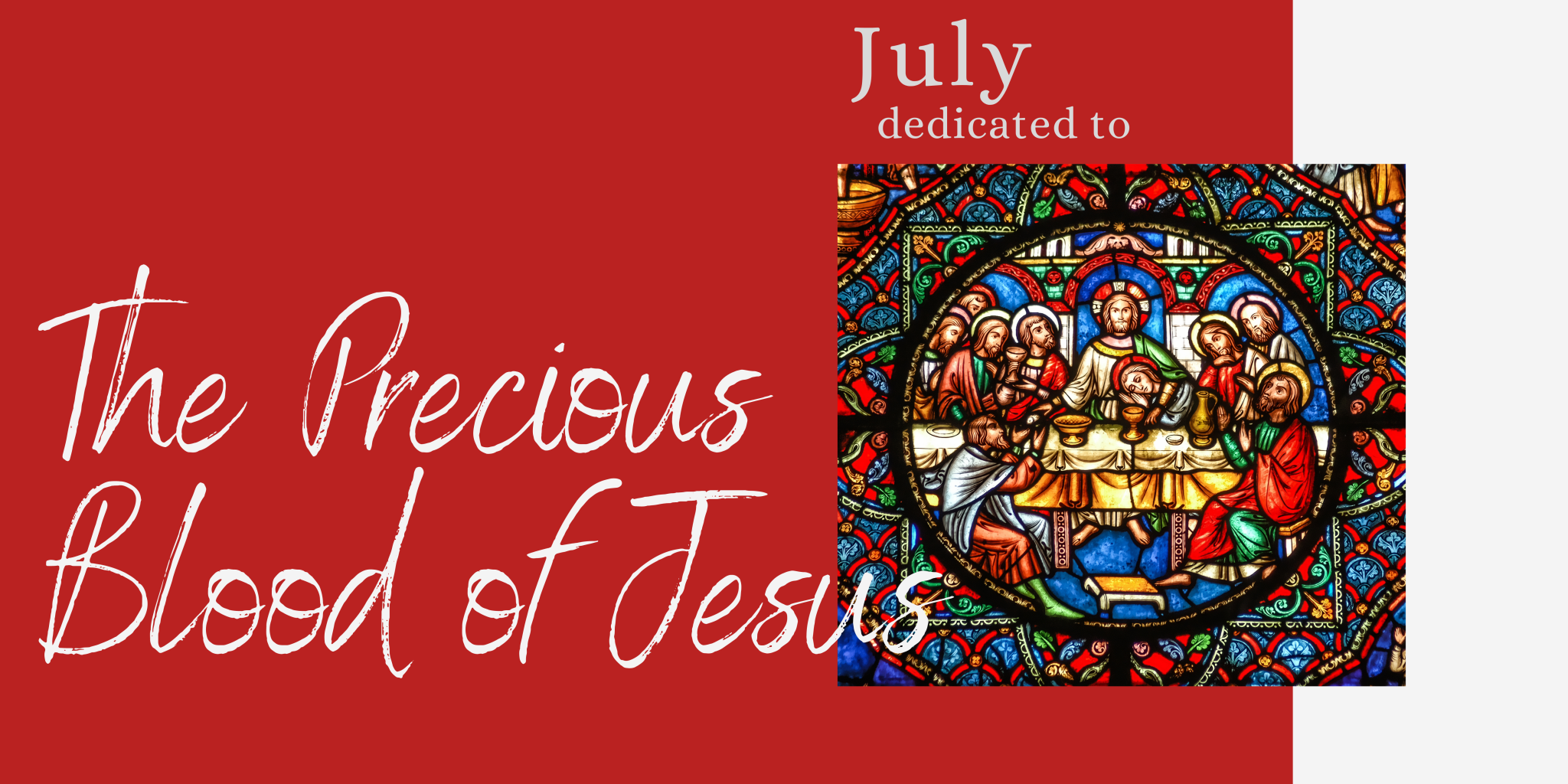 Jul Jesus July – devoted to the Precious Blood of Jesus – Family Formation